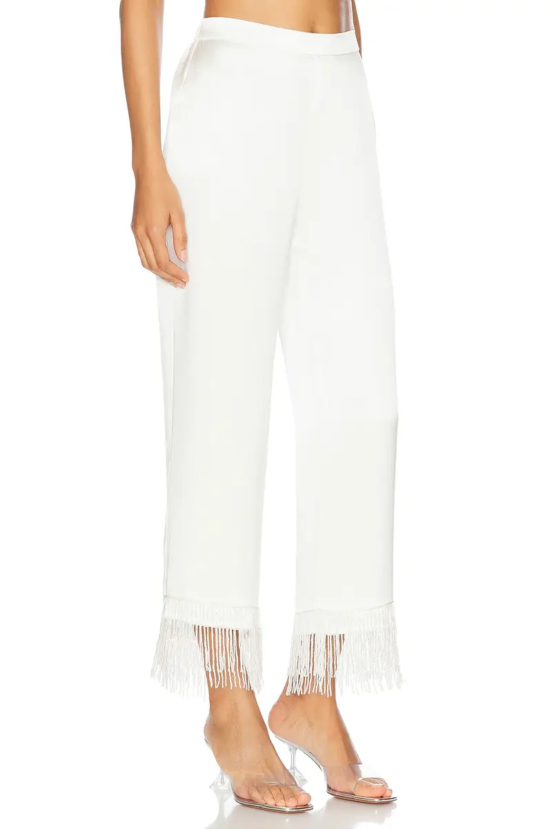 Fleur du Mal X Galia Lahav Beaded Fringe Silk Pant | Thumbnail 2