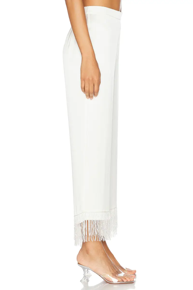 Fleur du Mal X Galia Lahav Beaded Fringe Silk Pant | Thumbnail 3