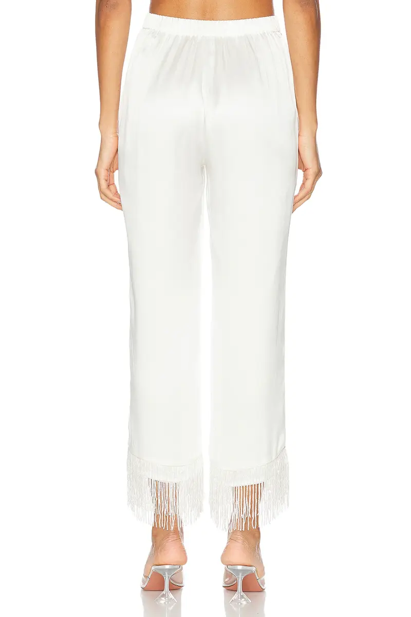 Fleur du Mal X Galia Lahav Beaded Fringe Silk Pant | Thumbnail 4