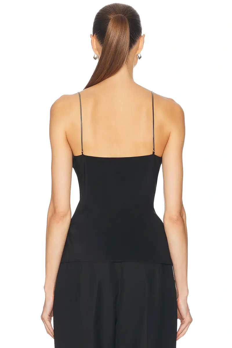 St. Agni Fine Chain Silk Cami Top | Thumbnail 3