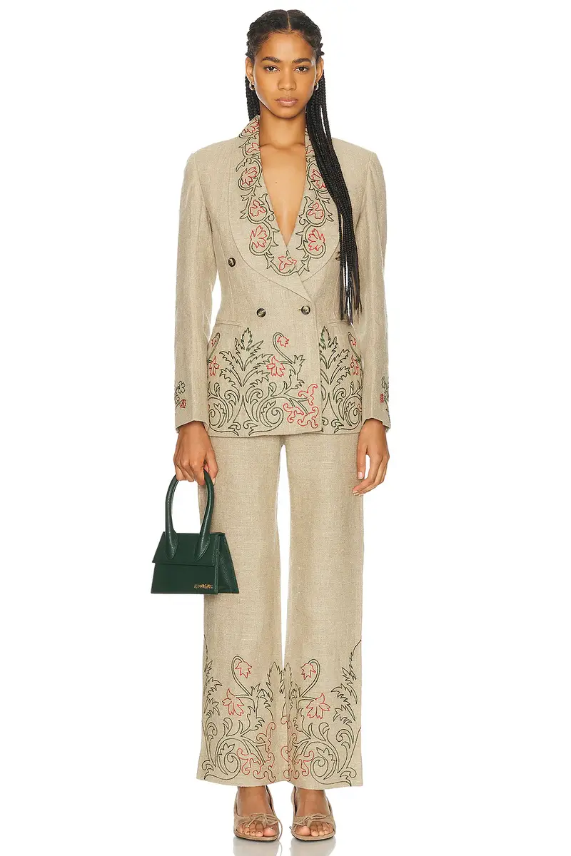 BODE Embroidered Trumpet Flower Suit Jacket | Thumbnail 5