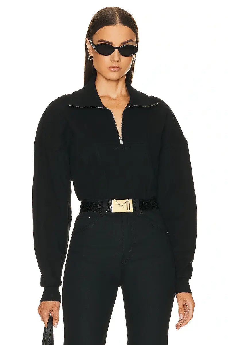 Saint Laurent Half Zip Sweater | Image 1 Saint Laurent Half Zip Sweater | Image 1