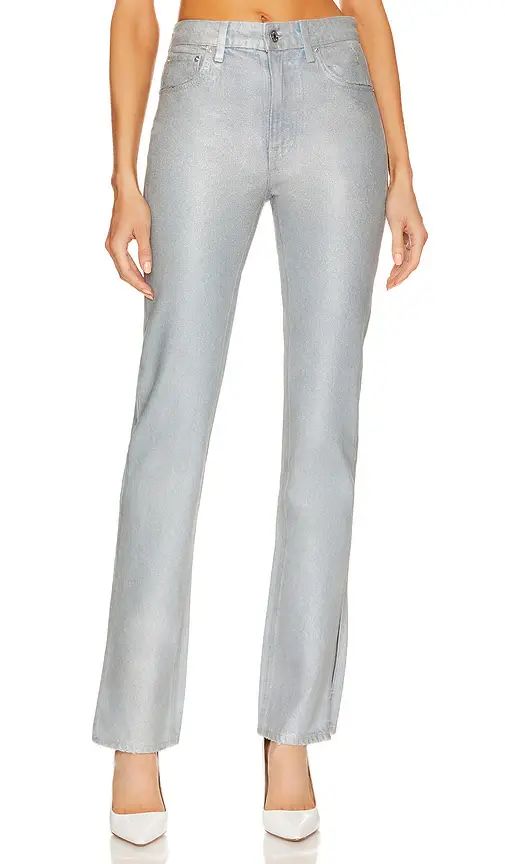 GRLFRND Harlow Coated High Rise Boot Jeans | Image 1 GRLFRND Harlow Coated High Rise Boot Jeans | Image 1