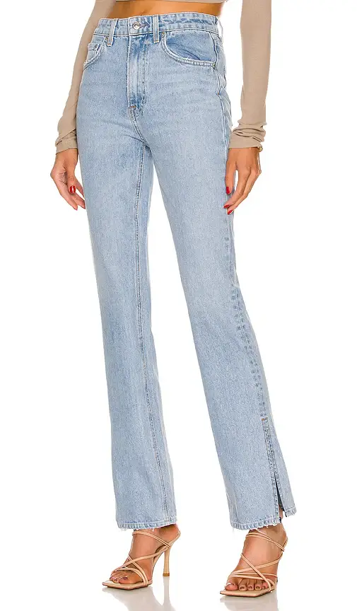 GRLFRND Harlow High Rise Boot Slit Jeans | Image 1 GRLFRND Harlow High Rise Boot Slit Jeans | Image 1
