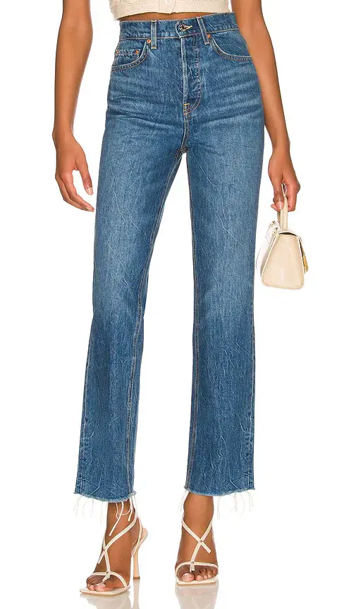 GRLFRND Cassidy Mid Rise Straight | Image 1 GRLFRND Cassidy Mid Rise Straight | Image 1