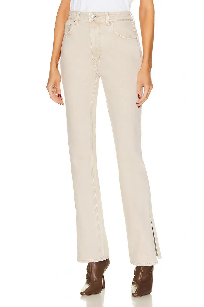 GRLFRND Harlow High Rise Boot with Slit Jeans | Image 1 GRLFRND Harlow High Rise Boot with Slit Jeans | Image 1