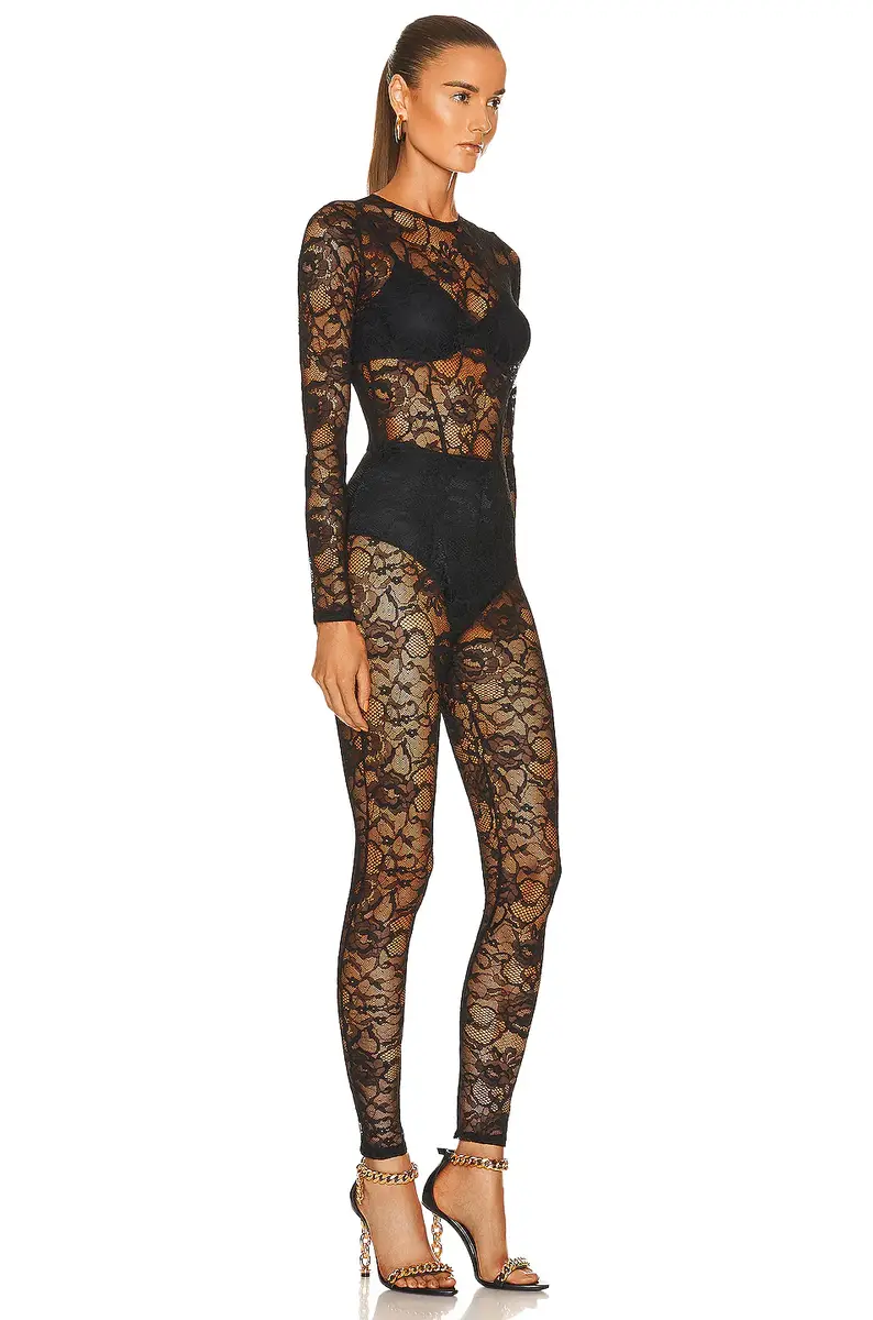 Fleur du Mal Lace Catsuit | Thumbnail 2