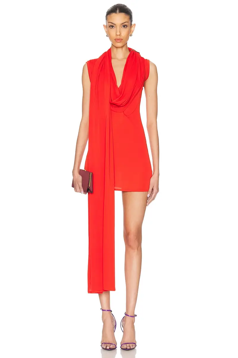 Sid Neigum Cape Cowl Mini Dress | Thumbnail 4