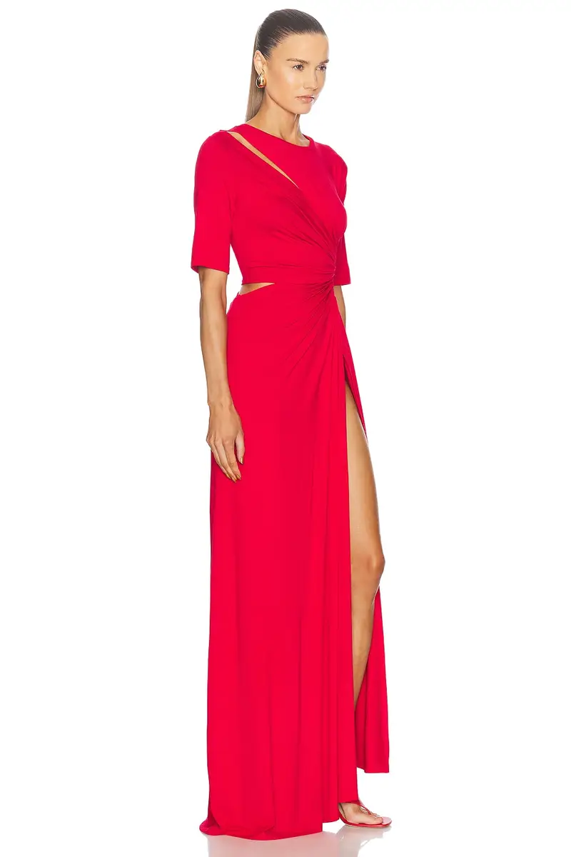 Sid Neigum Gathered Slit Maxi Dress | Thumbnail 4