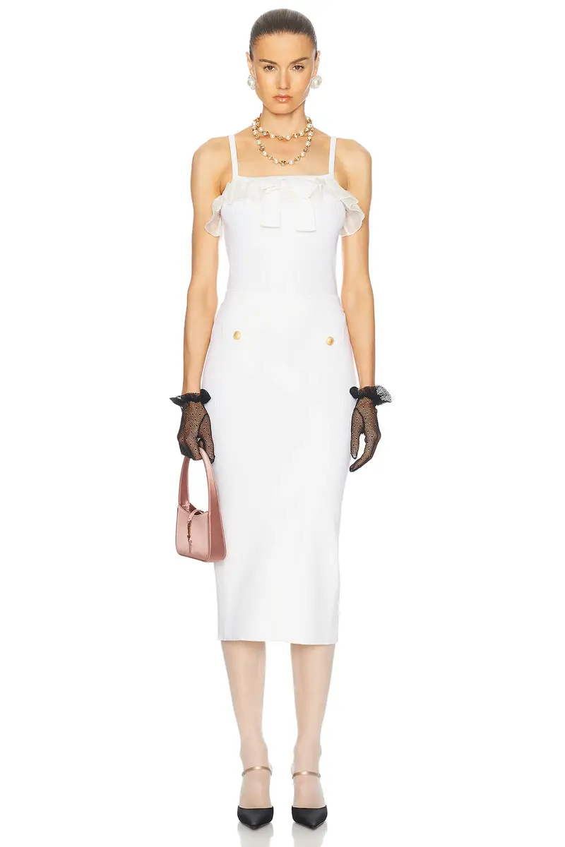 Alessandra Rich Sleeveless Top | Thumbnail 4 Alessandra Rich Sleeveless Top | Thumbnail 4