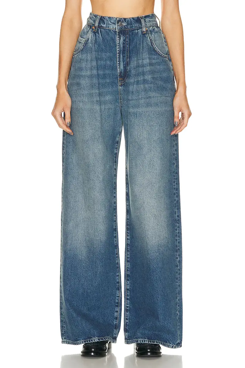 GRLFRND Chloe Super High Rise Pleated Wide Leg Jeans | Thumbnail 3 GRLFRND Chloe Super High Rise Pleated Wide Leg Jeans | Thumbnail 3