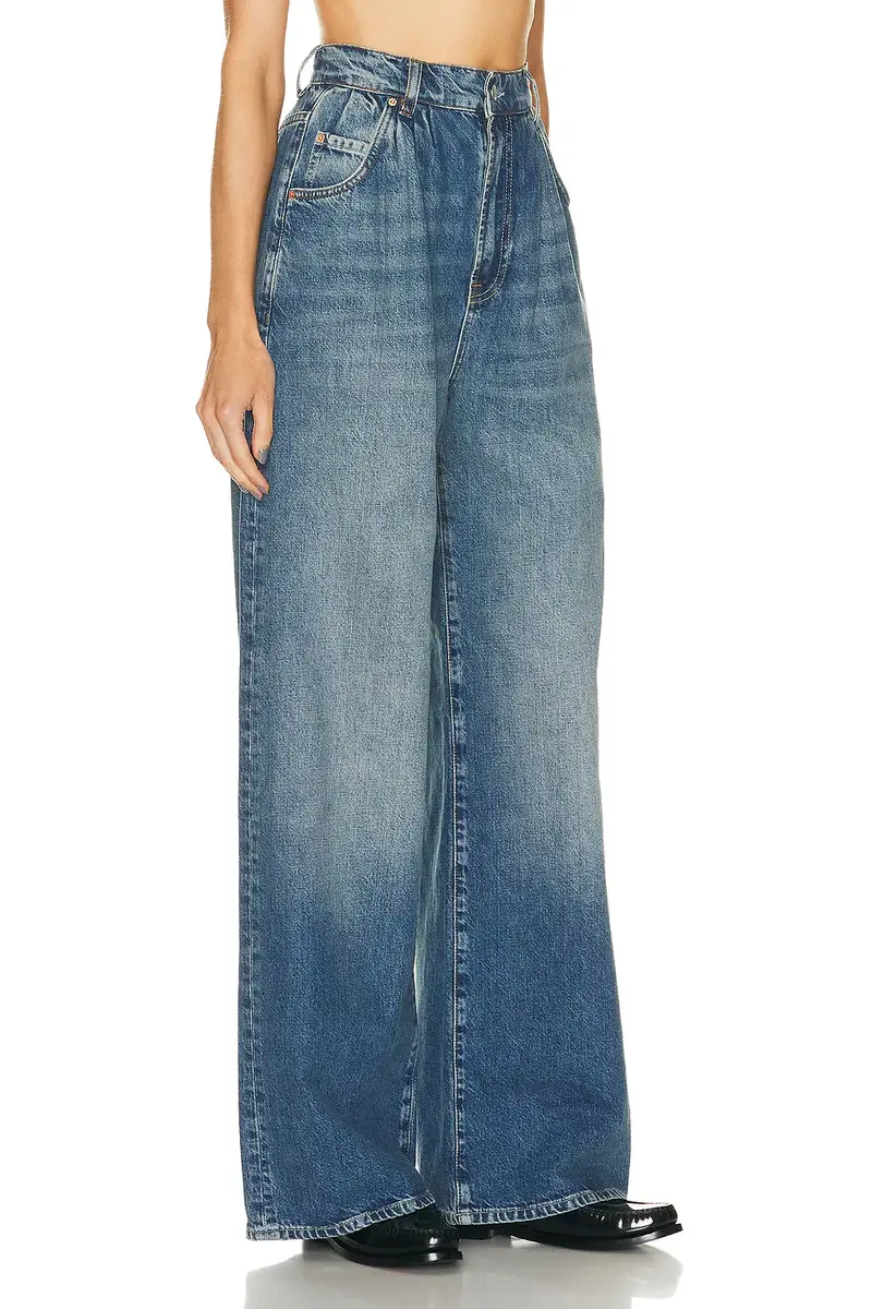 GRLFRND Chloe Super High Rise Pleated Wide Leg Jeans | Thumbnail 4 GRLFRND Chloe Super High Rise Pleated Wide Leg Jeans | Thumbnail 4