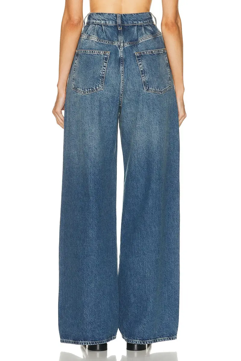 GRLFRND Chloe Super High Rise Pleated Wide Leg Jeans | Thumbnail 5 GRLFRND Chloe Super High Rise Pleated Wide Leg Jeans | Thumbnail 5