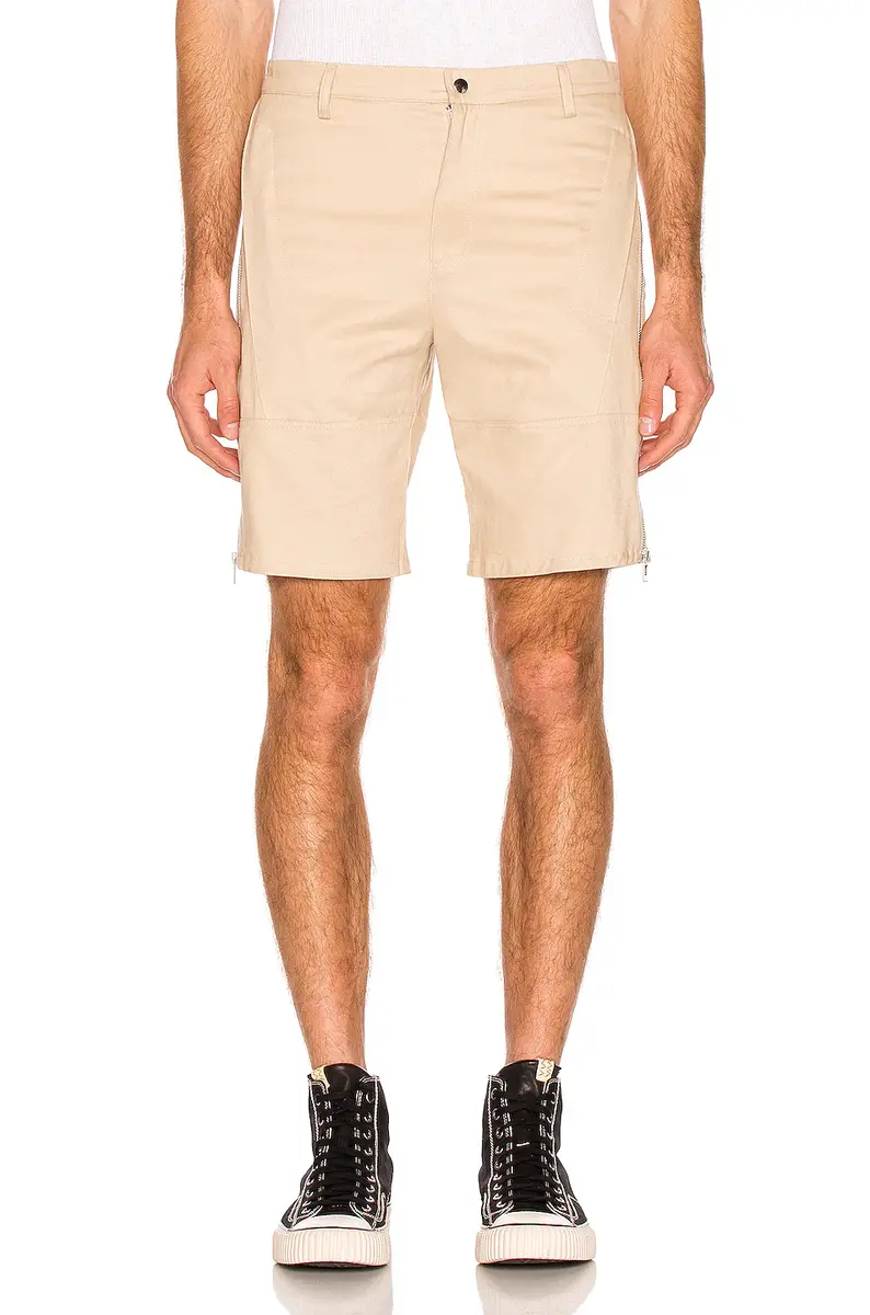 PARIA /FARZANEH Brush Cotton Monochrome Zip Short | Thumbnail 2