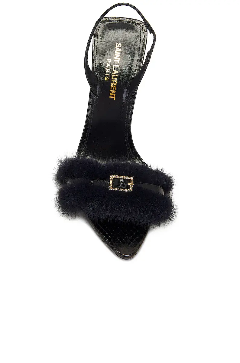 Saint Laurent Ilona Slingback Heels | Thumbnail 4 Saint Laurent Ilona Slingback Heels | Thumbnail 4