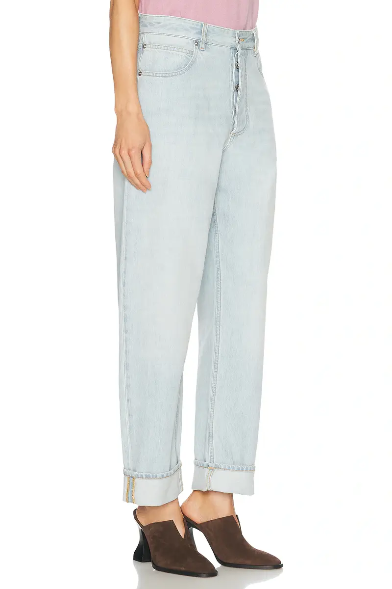 Bottega Veneta Cuffed Straight Leg Jeans | Thumbnail 2 Bottega Veneta Cuffed Straight Leg Jeans | Thumbnail 2