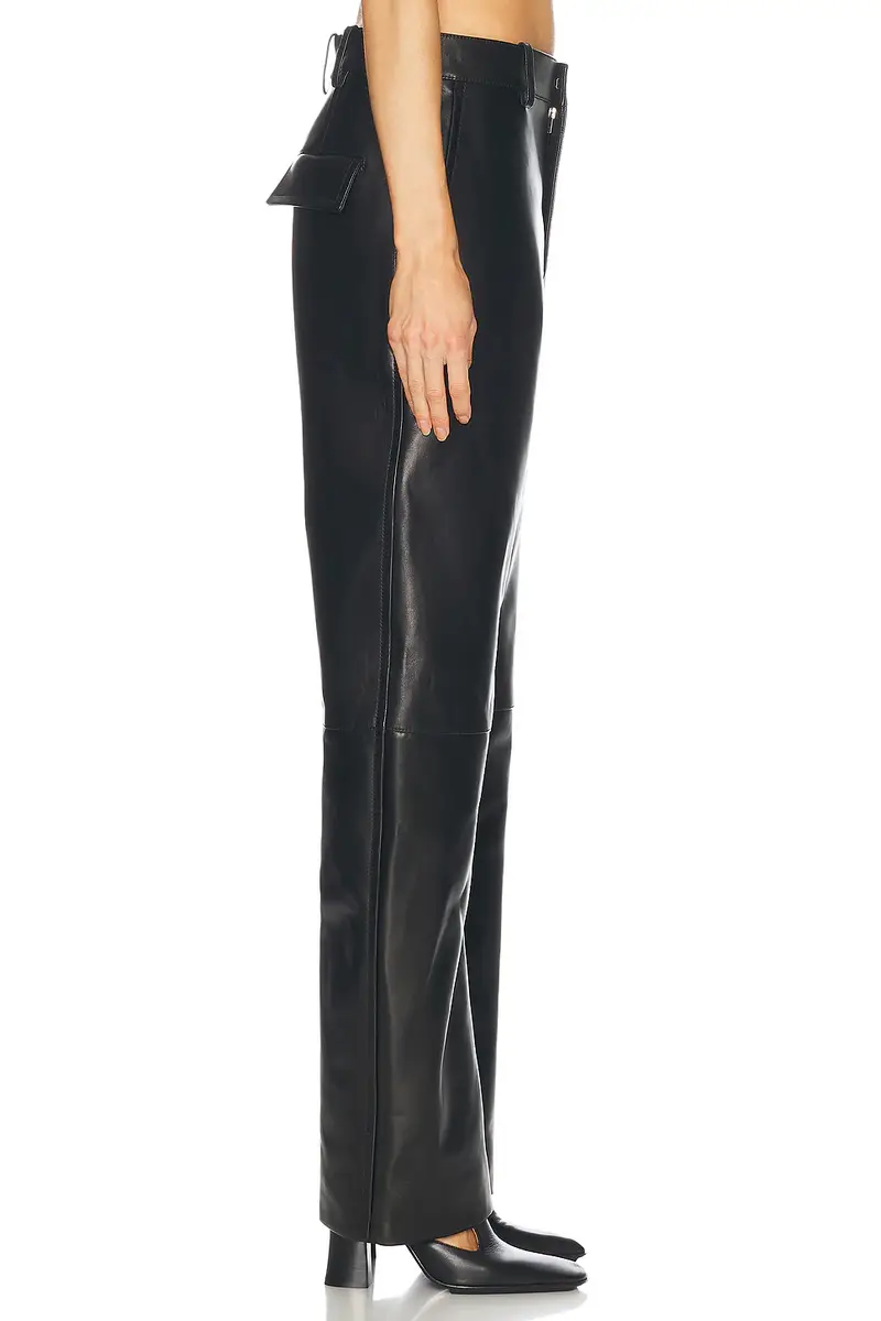 Bottega Veneta Leather Straight Leg | Thumbnail 3 Bottega Veneta Leather Straight Leg | Thumbnail 3