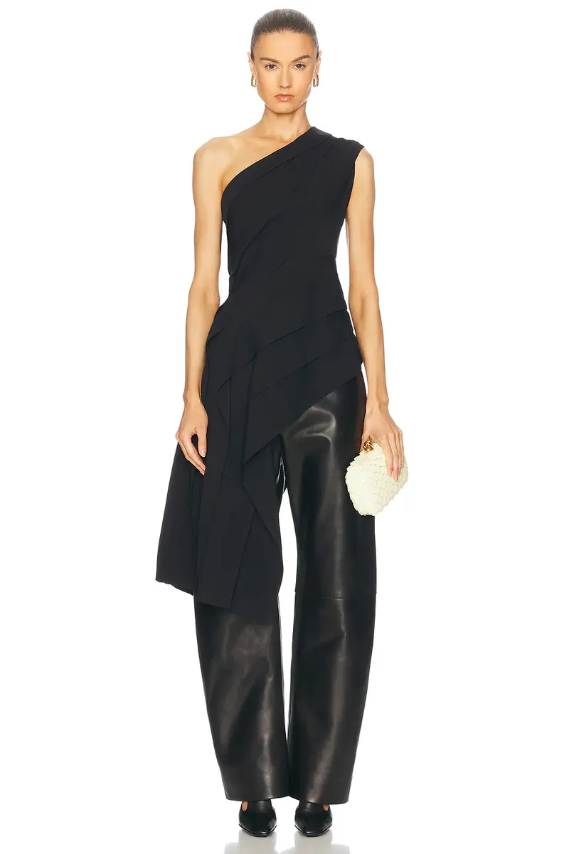 Bottega Veneta Leather Straight Leg | Thumbnail 5 Bottega Veneta Leather Straight Leg | Thumbnail 5