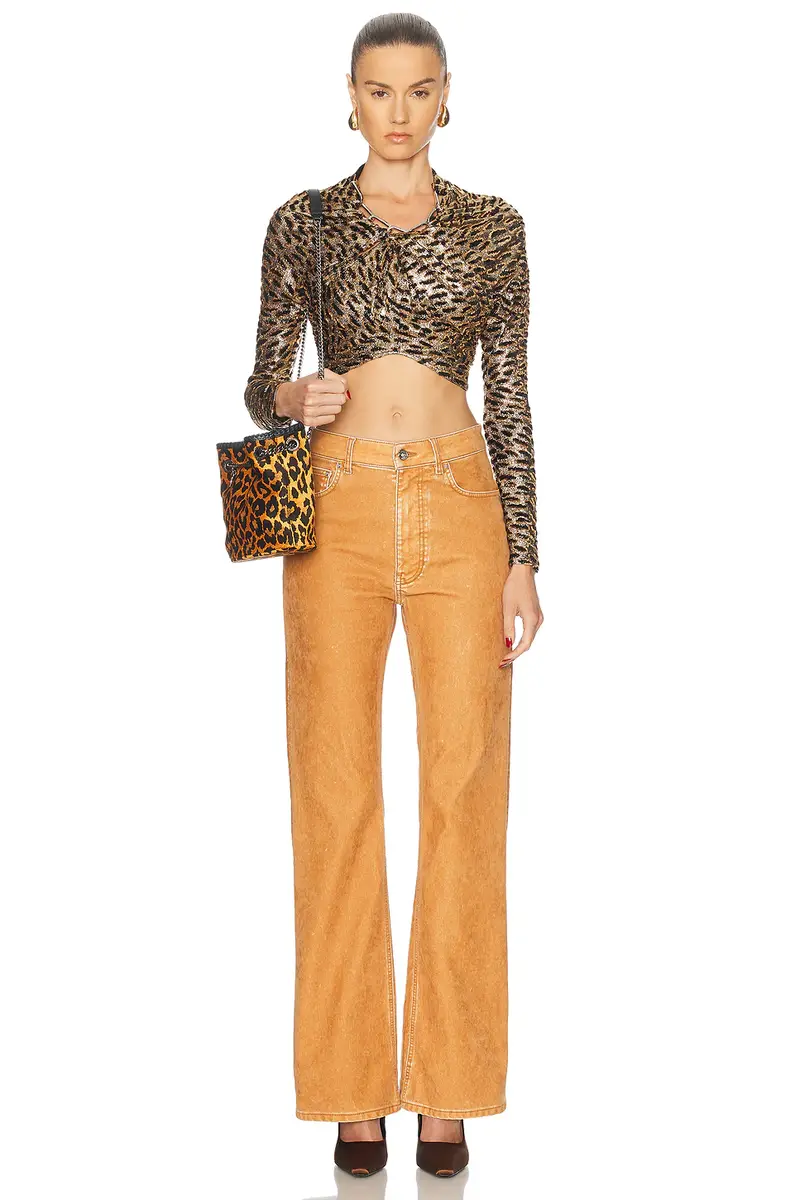 Rabanne Crop Long Sleeve Top | Thumbnail 4 Rabanne Crop Long Sleeve Top | Thumbnail 4