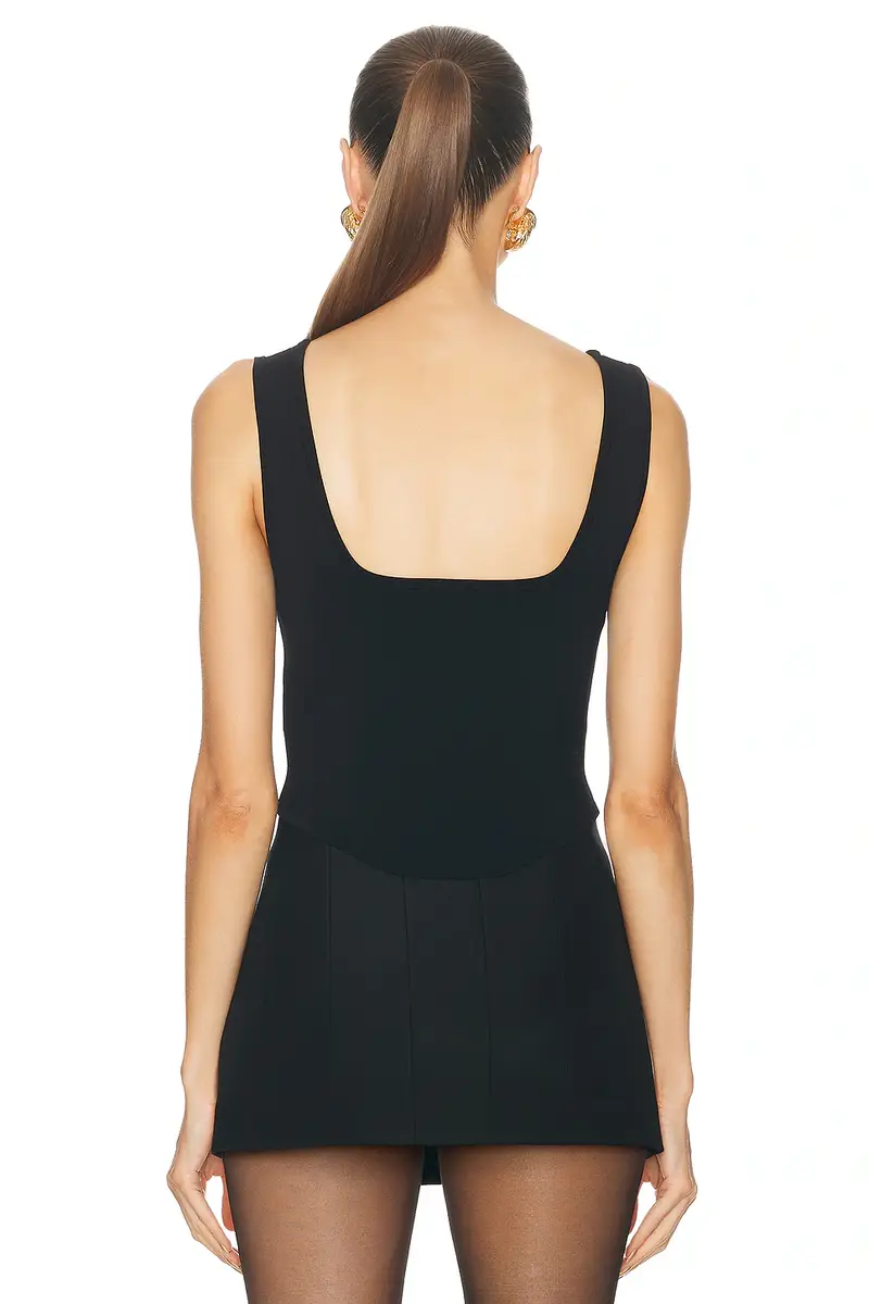 L'Agence Saga Square Neck Knit | Thumbnail 5 L'Agence Saga Square Neck Knit | Thumbnail 5