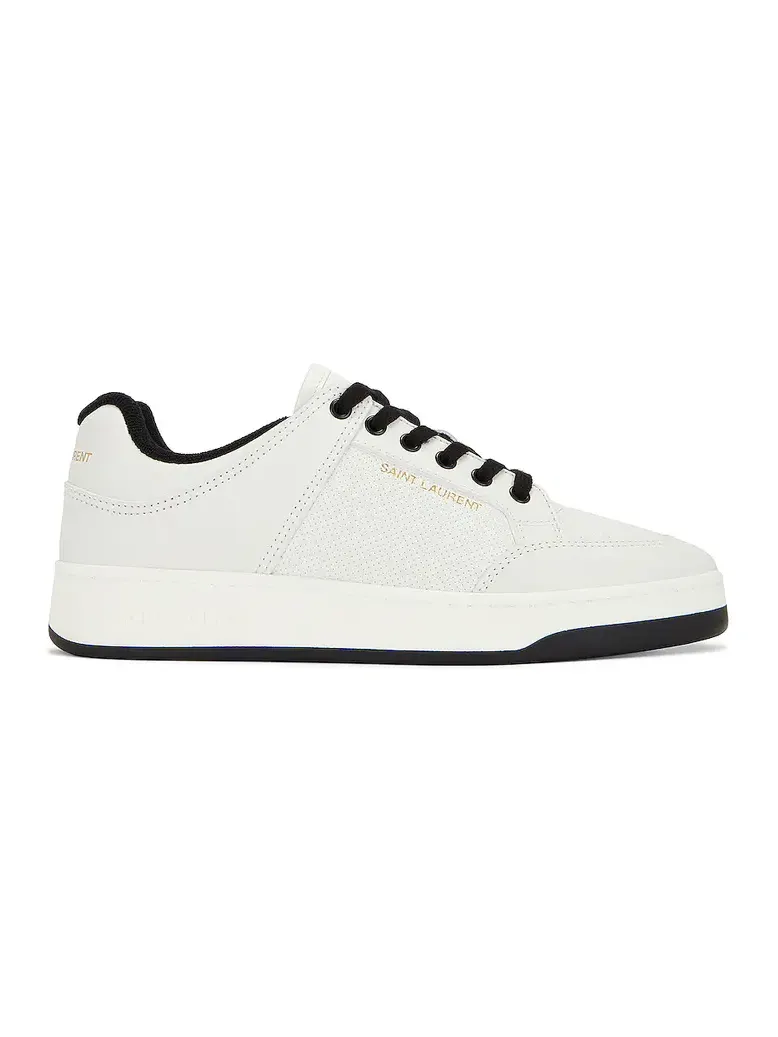 Saint Laurent SL61 Low Top Sneaker Cuir Meridiano Micro Perf