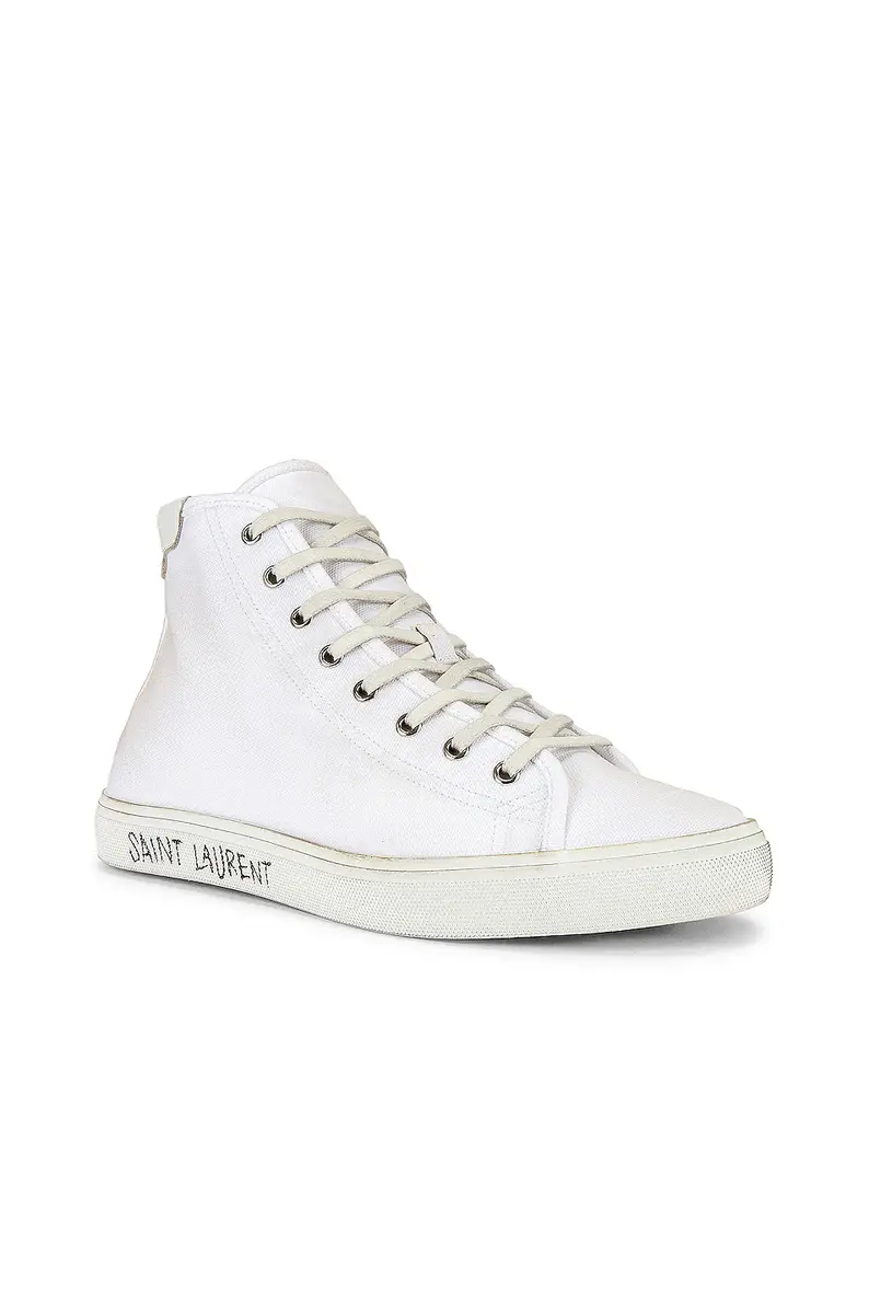 Saint Laurent Malibu Mid Top Sneaker | Thumbnail 2 Saint Laurent Malibu Mid Top Sneaker | Thumbnail 2