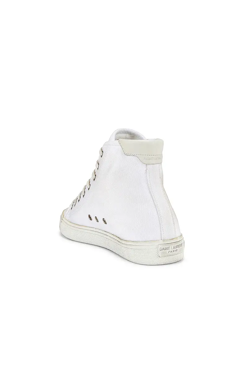Saint Laurent Malibu Mid Top Sneaker | Thumbnail 3 Saint Laurent Malibu Mid Top Sneaker | Thumbnail 3