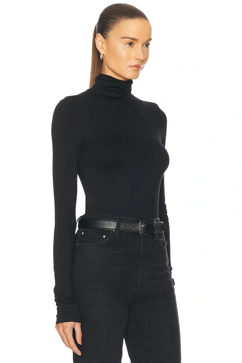 ÉTERNE Fitted Turtleneck Top | Thumbnail 2