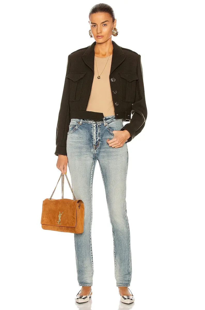 Saint Laurent Medium Waist Skinny Jeans | Thumbnail 4 Saint Laurent Medium Waist Skinny Jeans | Thumbnail 4