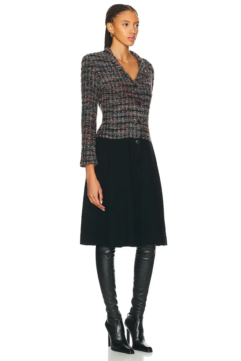 Chanel Chanel Boucle Mix Tweed Coat | Thumbnail 2 Chanel Chanel Boucle Mix Tweed Coat | Thumbnail 2