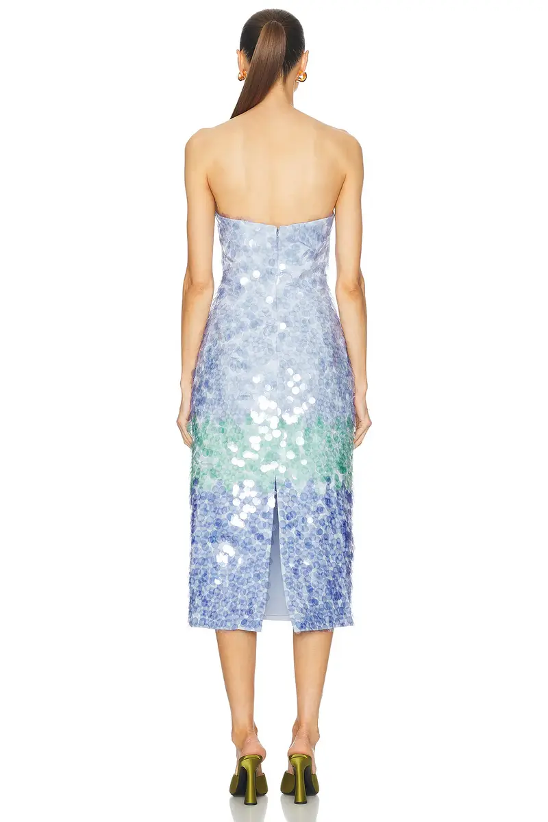 Carolina Herrera Strapless Midi Dress | Thumbnail 3 Carolina Herrera Strapless Midi Dress | Thumbnail 3