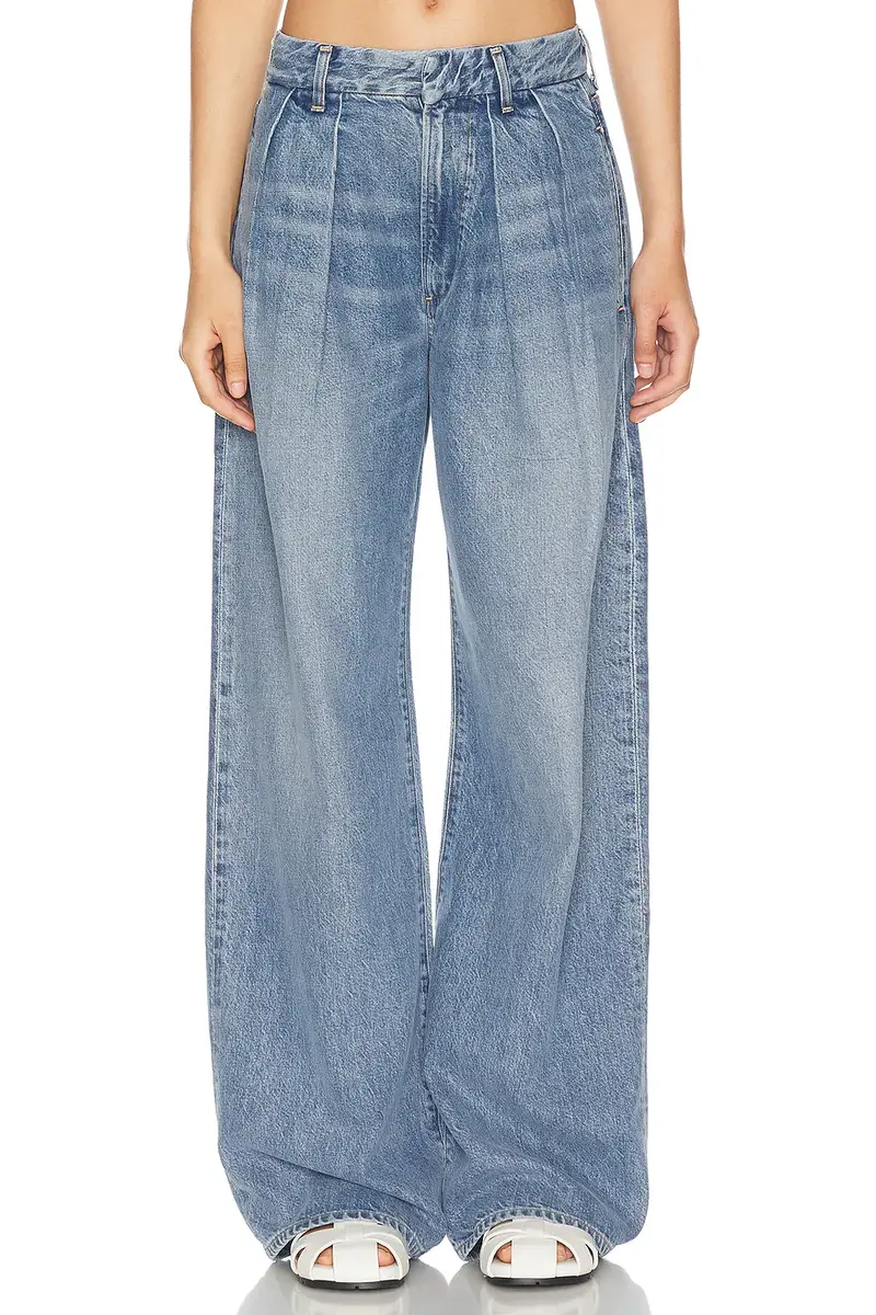 Citizens of Humanity Petra Pleated Wide Leg Jeans