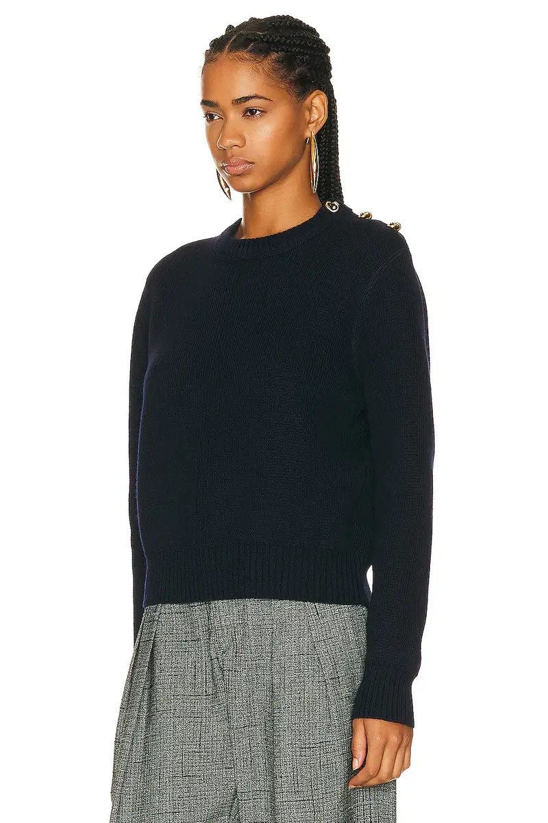 Bottega Veneta Dry Wool Rib Sweater | Thumbnail 3 Bottega Veneta Dry Wool Rib Sweater | Thumbnail 3