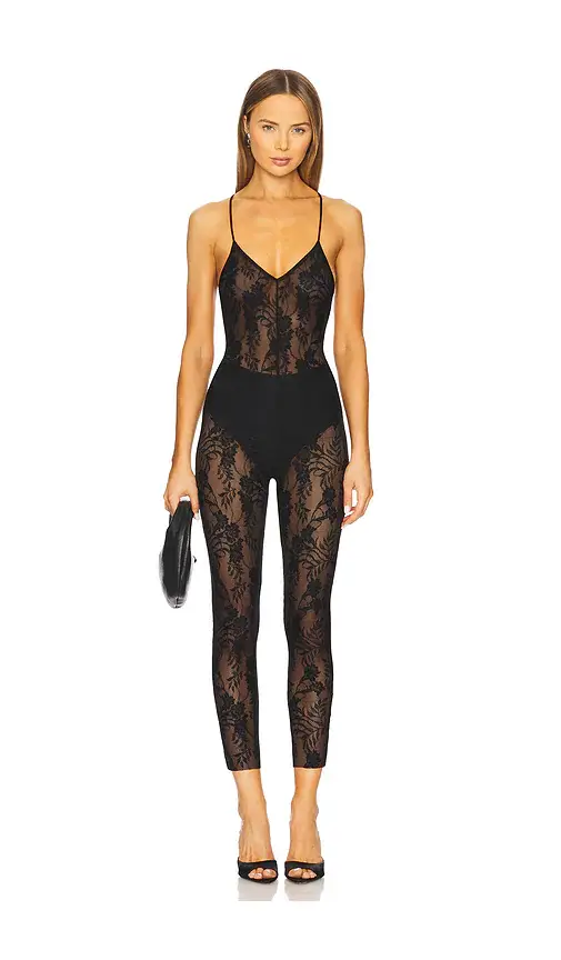 Norma Kamali Low Back Fara Slip Catsuit | Image 1 Norma Kamali Low Back Fara Slip Catsuit | Image 1