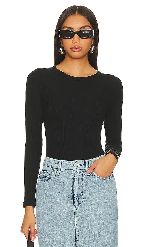 PISTOLA Bailey Long Sleeve Crew Neck Bodysuit | Image 1 PISTOLA Bailey Long Sleeve Crew Neck Bodysuit | Image 1