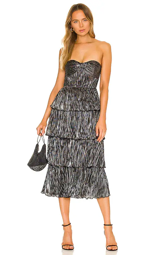 Lovers and Friends Mya Midi Dress | Image 1 Lovers and Friends Mya Midi Dress | Image 1