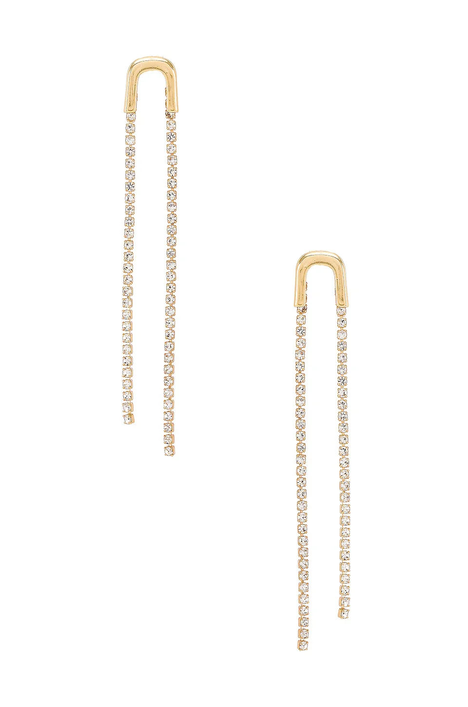 Ettika Double Chain Drop Earring