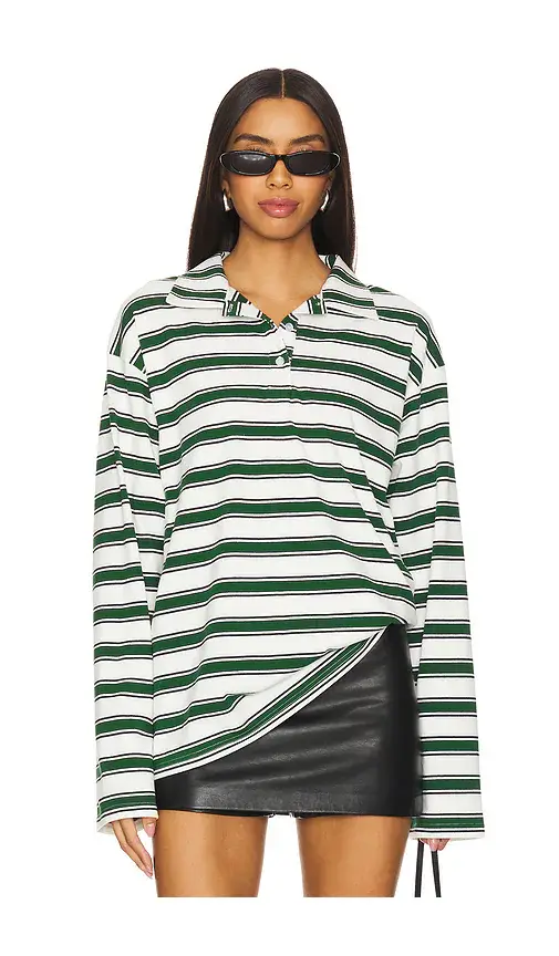 superdown Cailyn Polo Top | Image 1 superdown Cailyn Polo Top | Image 1