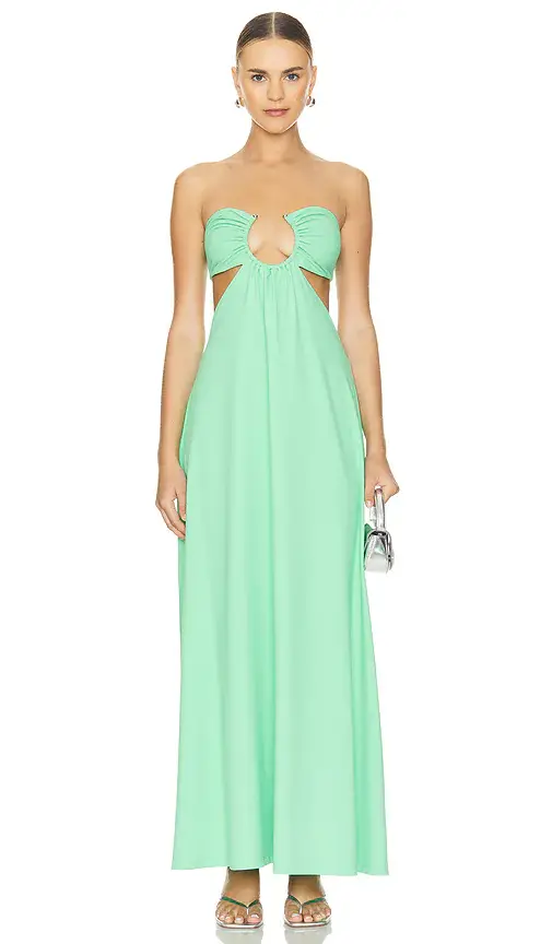 susana monaco Cut Out Maxi Dress