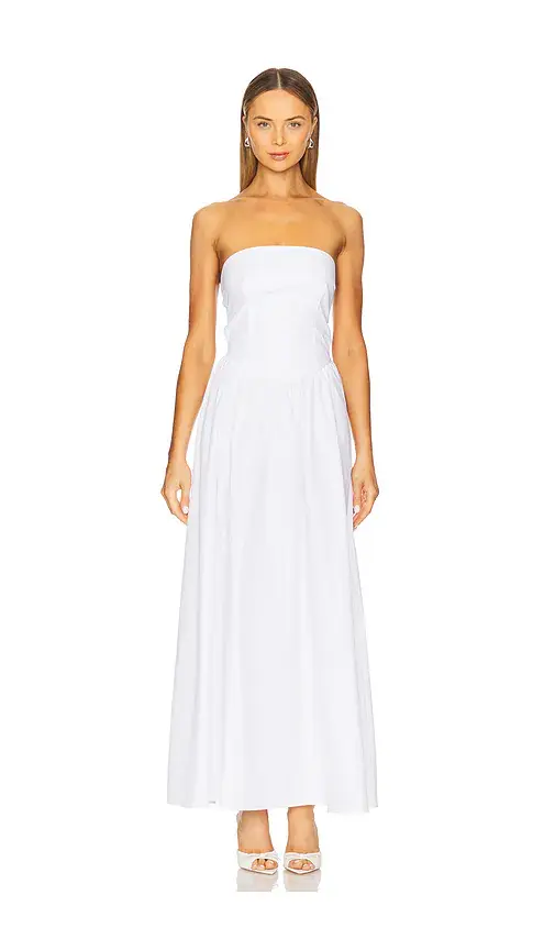 susana monaco Poplin Drop Waist Maxi Dress | Image 1 susana monaco Poplin Drop Waist Maxi Dress | Image 1