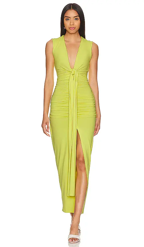 susana monaco Tie Front Gathered Dress | Image 1 susana monaco Tie Front Gathered Dress | Image 1