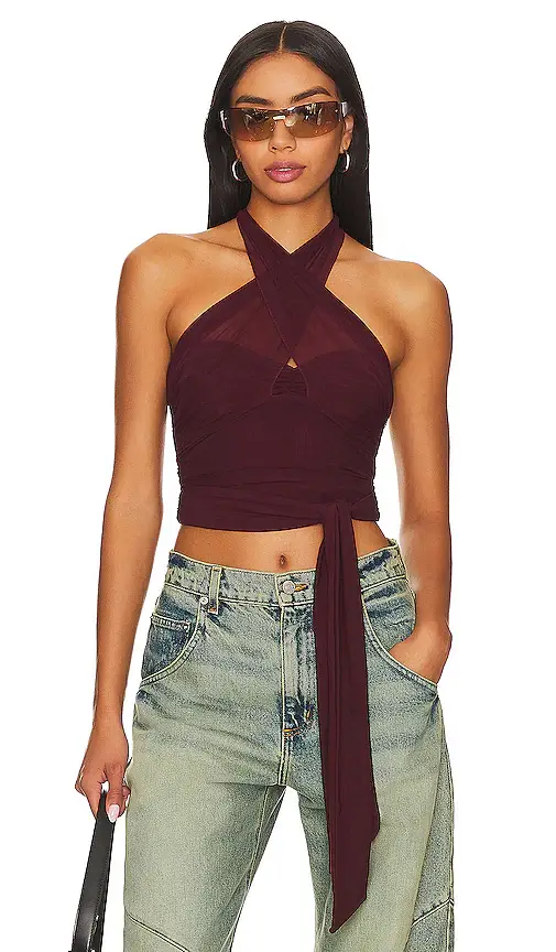 Charlize Halter Top