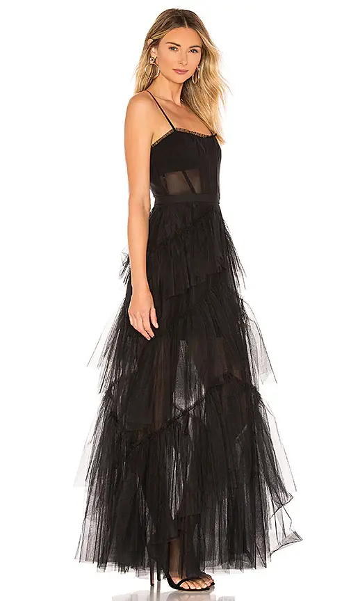 BCBGMAXAZRIA Corset Tulle Gown | Thumbnail 2