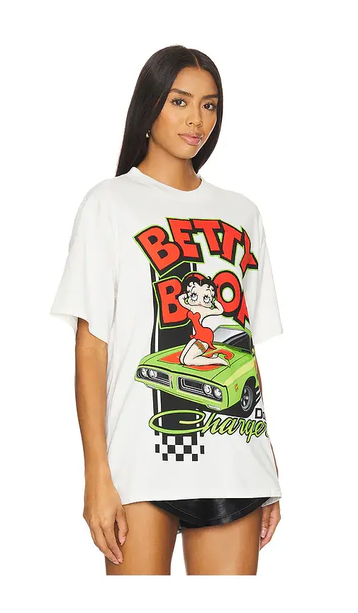 Philcos Betty Boop Dodge Charger Boxy Tee | Thumbnail 2