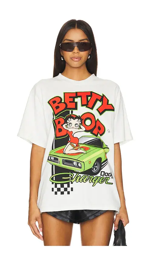 Philcos Betty Boop Dodge Charger Boxy Tee