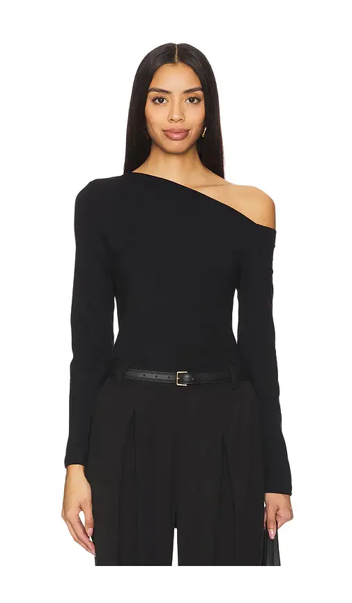Enza Costa Exposed Shoulder Top | Image 1 Enza Costa Exposed Shoulder Top | Image 1