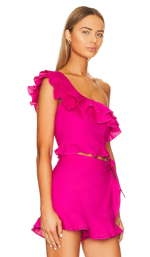 Show Me Your Mumu x REVOLVE Leni Ruffle Top | Thumbnail 2 Show Me Your Mumu x REVOLVE Leni Ruffle Top | Thumbnail 2