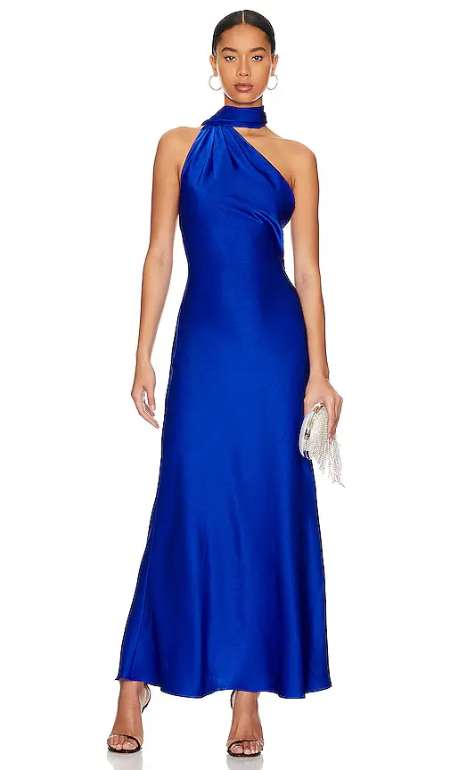 Misha Alastair Satin Gown | Thumbnail 2 Misha Alastair Satin Gown | Thumbnail 2