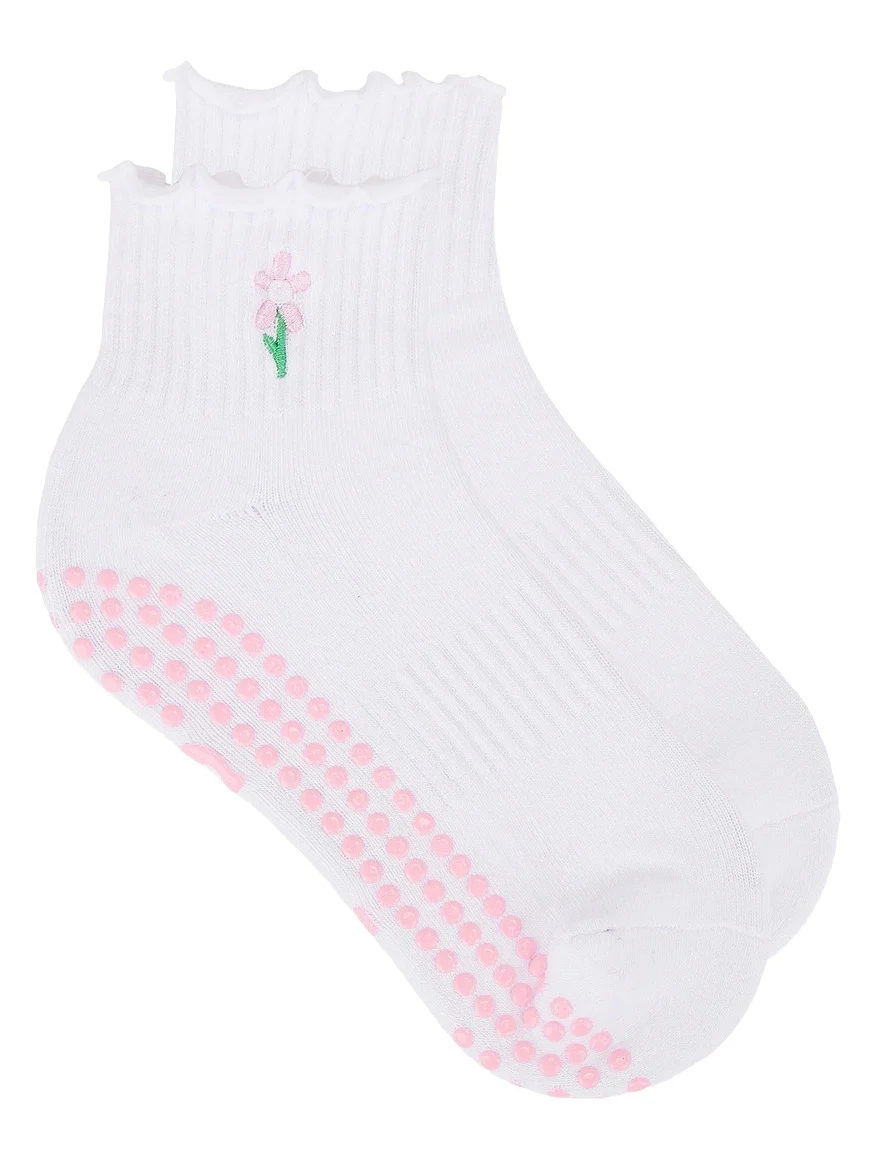 Ruffle Flower Socks