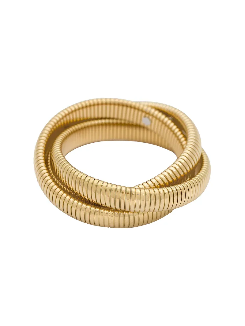 Chunky Triple Intertwined Snake Bracelet